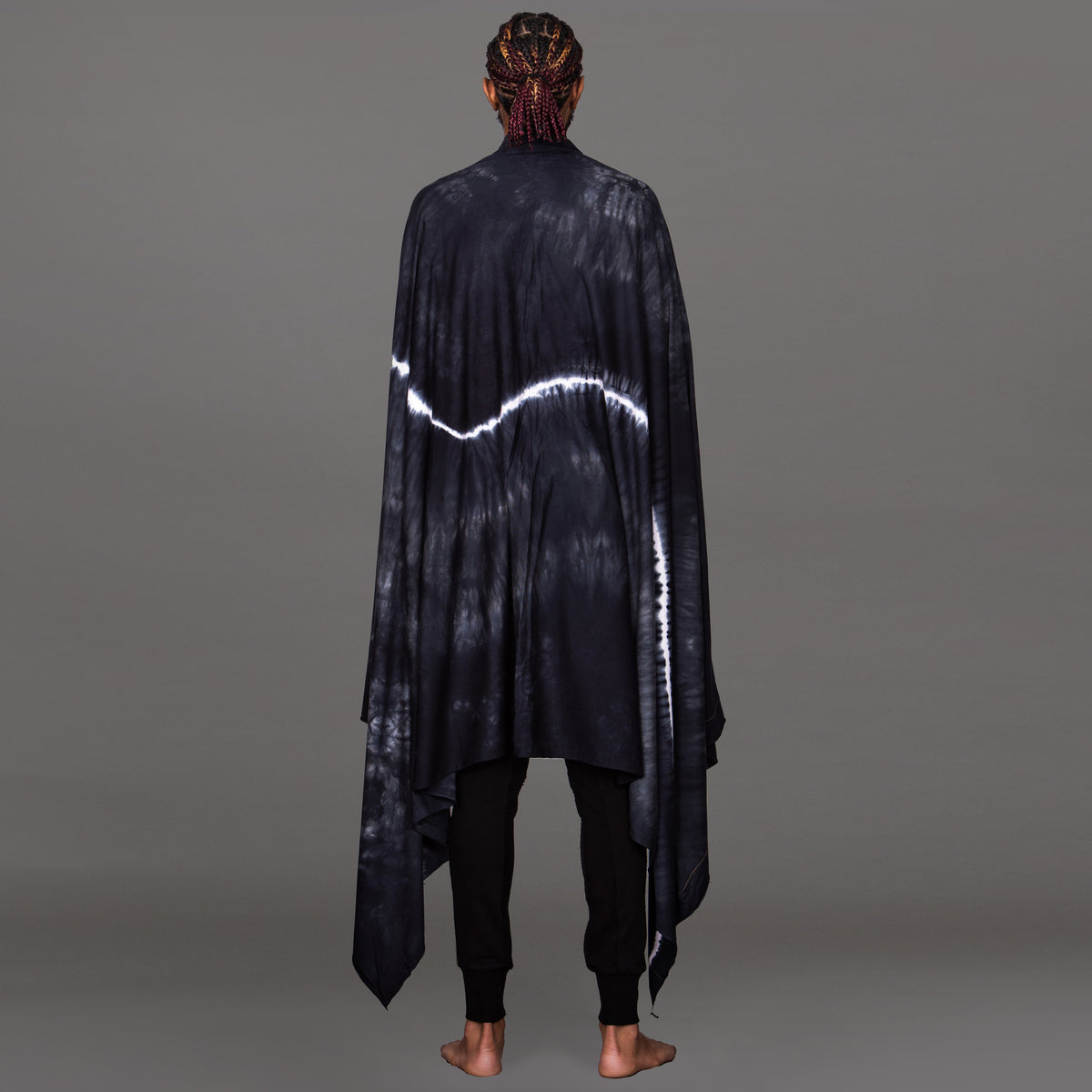 Male modeling light bolt nature wrap