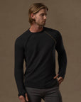 LONG SLEEVE RAGLAN / BLACK ONYX