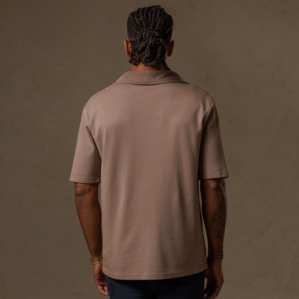 The Frame in Dope Taupe — TreeSilk shirt — look 4 │ One Golden Thread