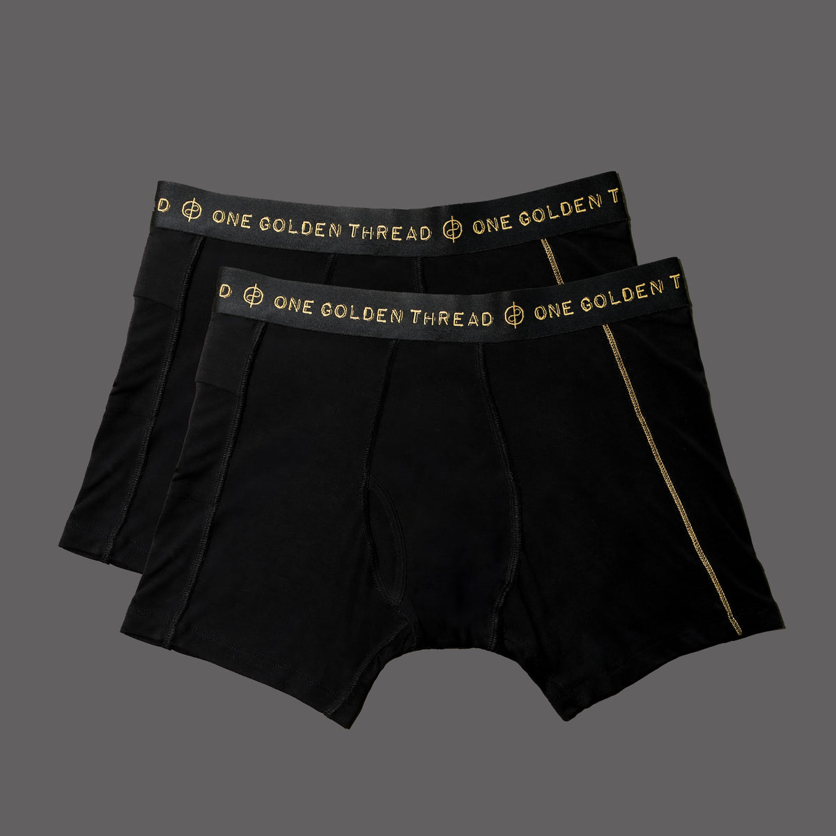 Two pairs of One Golden Threa's Jacquard Unders in black