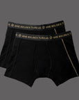 Two pairs of One Golden Threa's Jacquard Unders in black