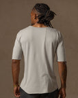 V NECK TREE SHIRT / SILVER LINING