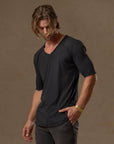 V NECK TREE SHIRT / SLATE