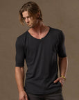 V NECK TREE SHIRT / SLATE