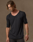 V NECK TREE SHIRT / SLATE
