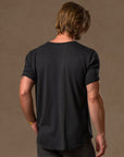 V NECK TREE SHIRT / SLATE