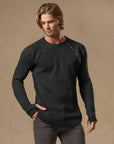 WAFFLE RAGLAN / BLACK ONYX