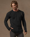 WAFFLE RAGLAN / BLACK ONYX