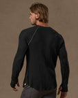WAFFLE RAGLAN / BLACK ONYX