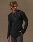 WAFFLE RAGLAN / BLACK ONYX