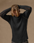 WAFFLE RAGLAN / BLACK ONYX