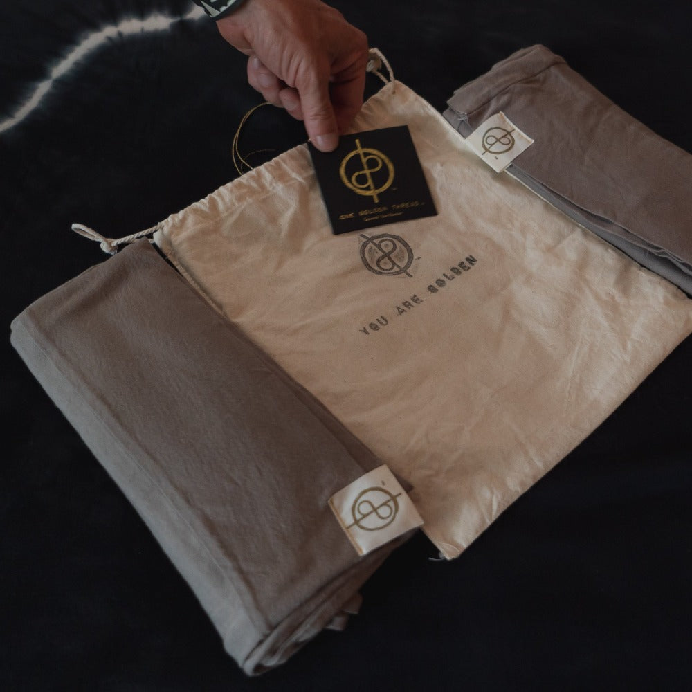 The One Golden Thread Pillow Face Set in Shroom color