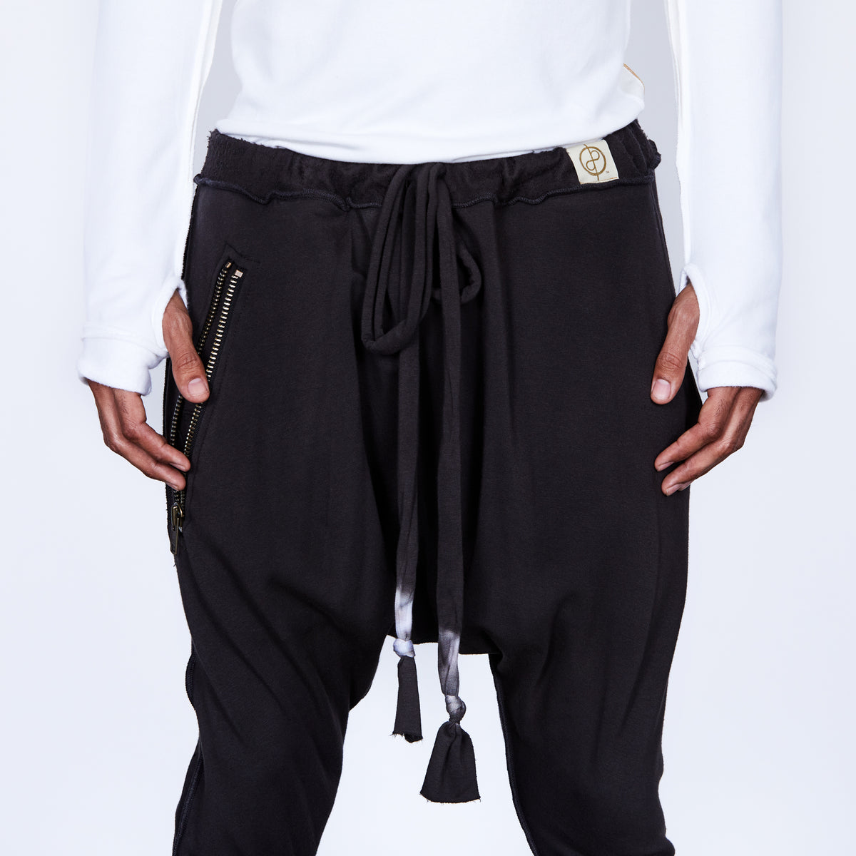 Male modeling Slate gray colored pants