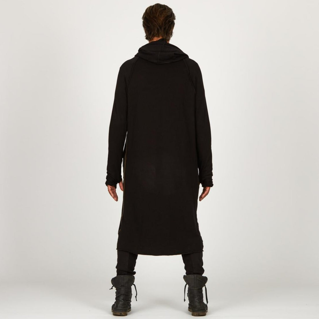 male modeling tree coat