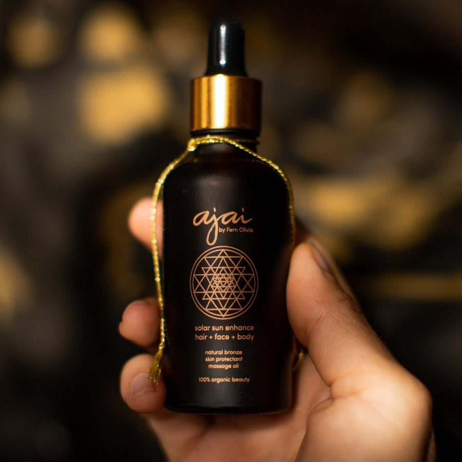One Golden Thread "7th Sensuous: All Over Essential Oil" for hair, face, body with a natural bronze, skin protectant, and massage oil