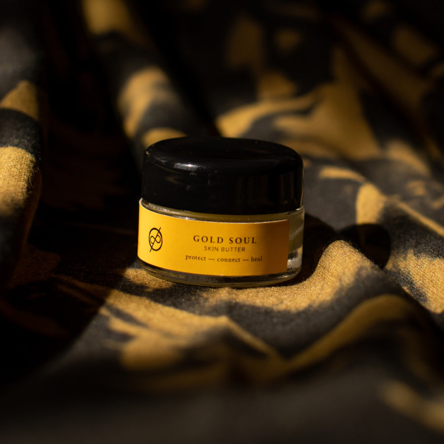 The One Golden Thread "Gold Soul Mini Skin Butter" made of a variety of organic elements
